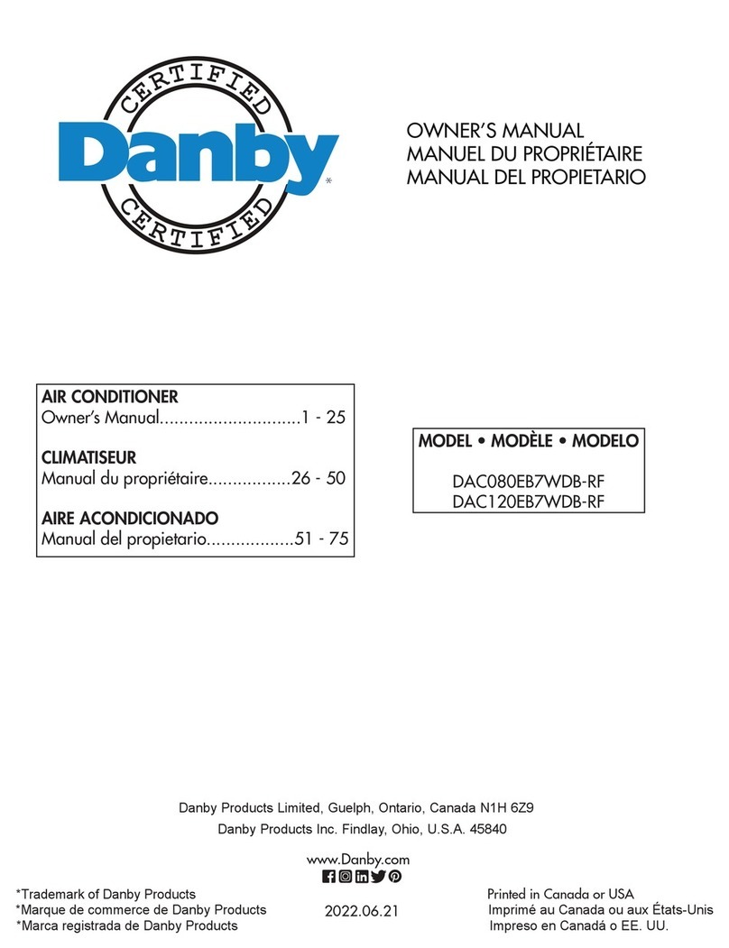 Danby DAC080EB7WDB-RF User manual Danby DAC080EB7WDB-RF User manual