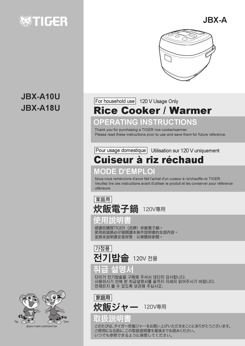 Tiger JBX-A10U User manual