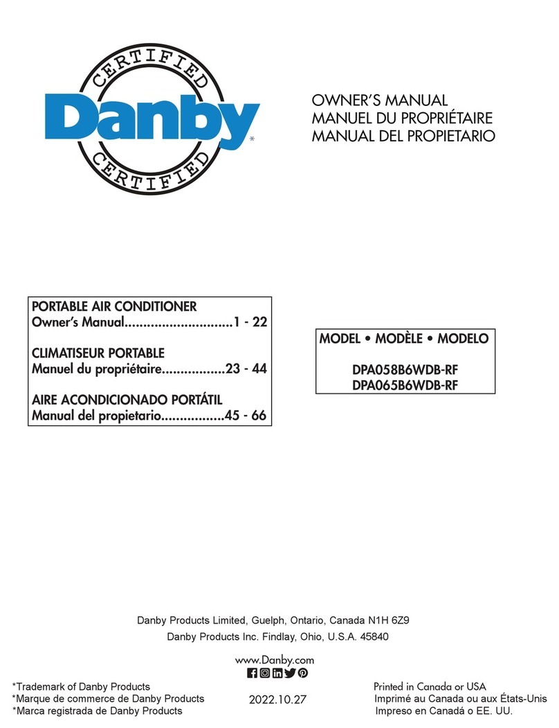 Danby DPA058B6WDB-RF User manual