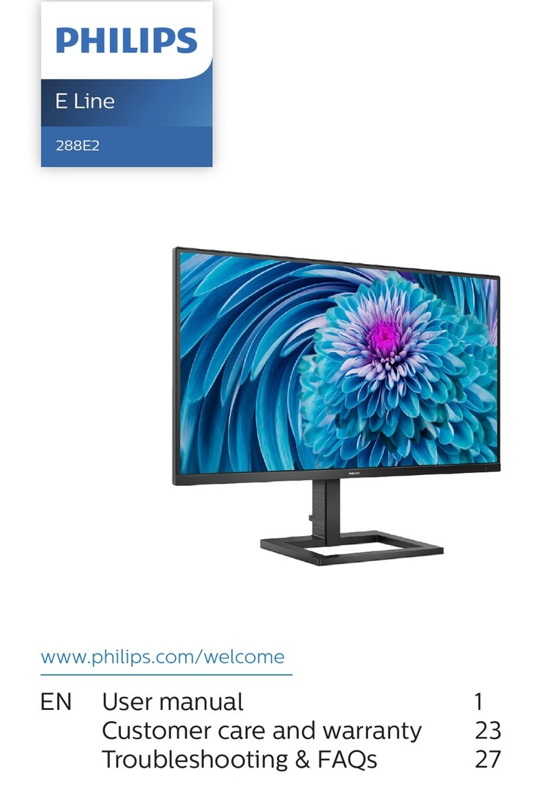 Philips E Line 288E2E/27 User manual