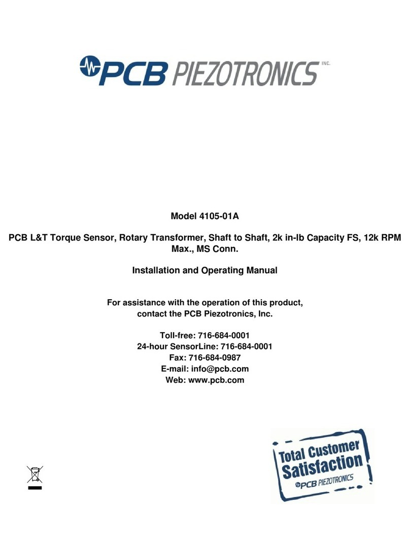 PCB Piezotronics 4105-01A User manual