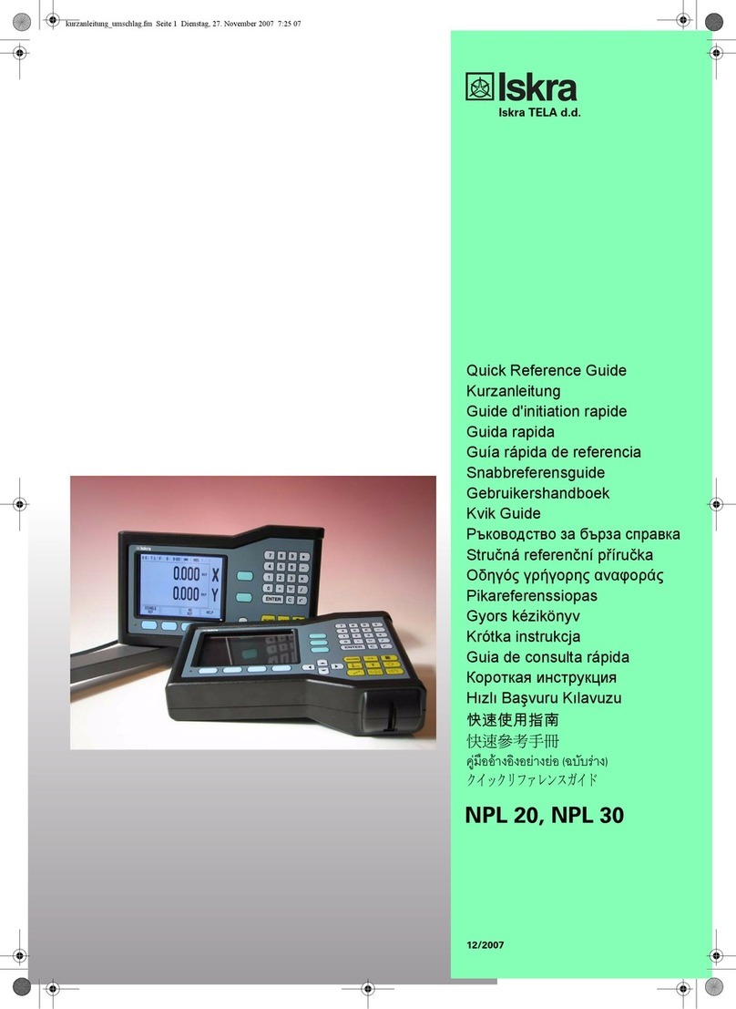Iskra NPL 20 User manual