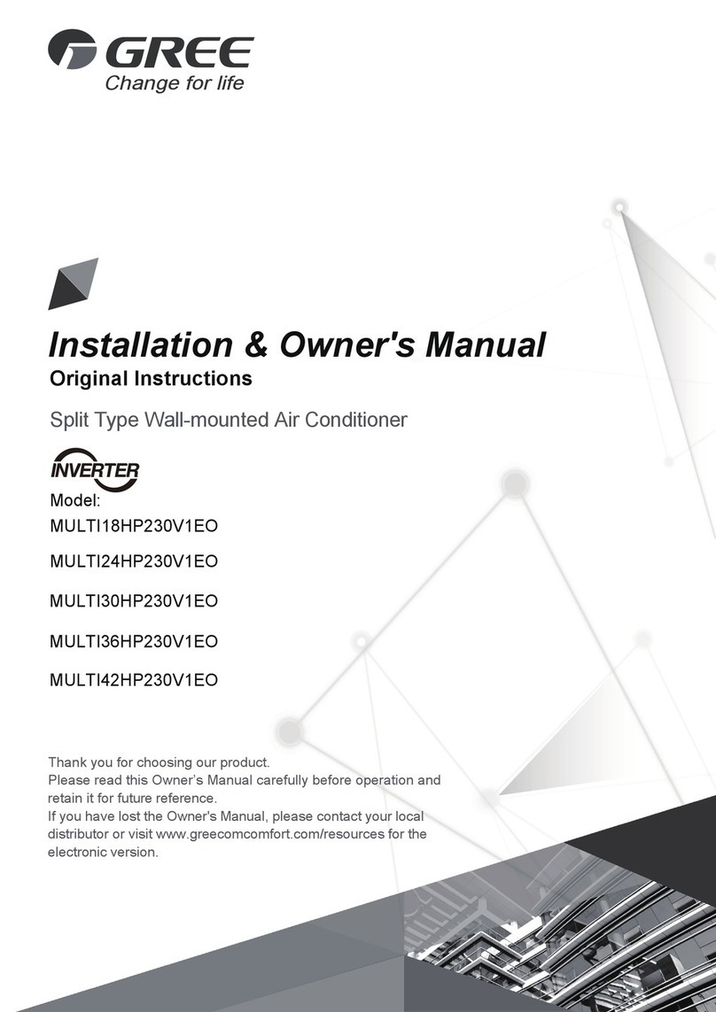Gree MULTI24HP230V1EO Operating instructions