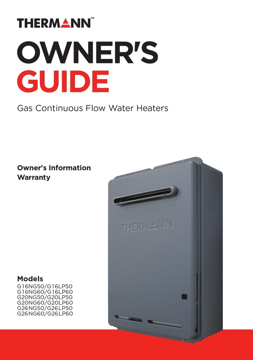 Thermann G16NG50 User manual