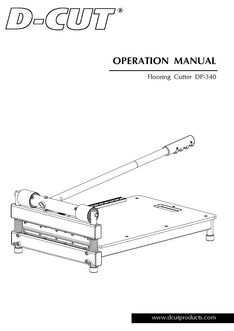 D-CUT DP-340 Operation manual