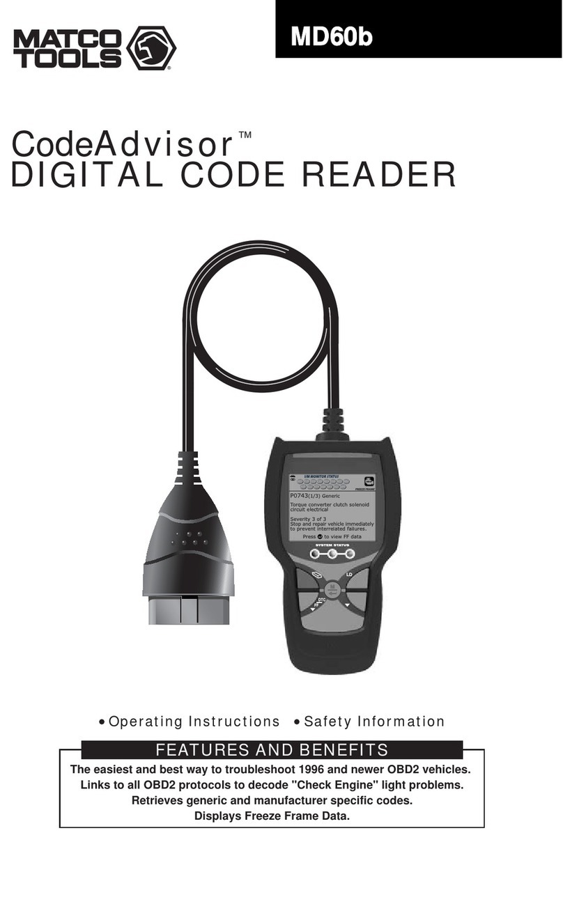 Matco Tools CodeAdvisor MD60b manual