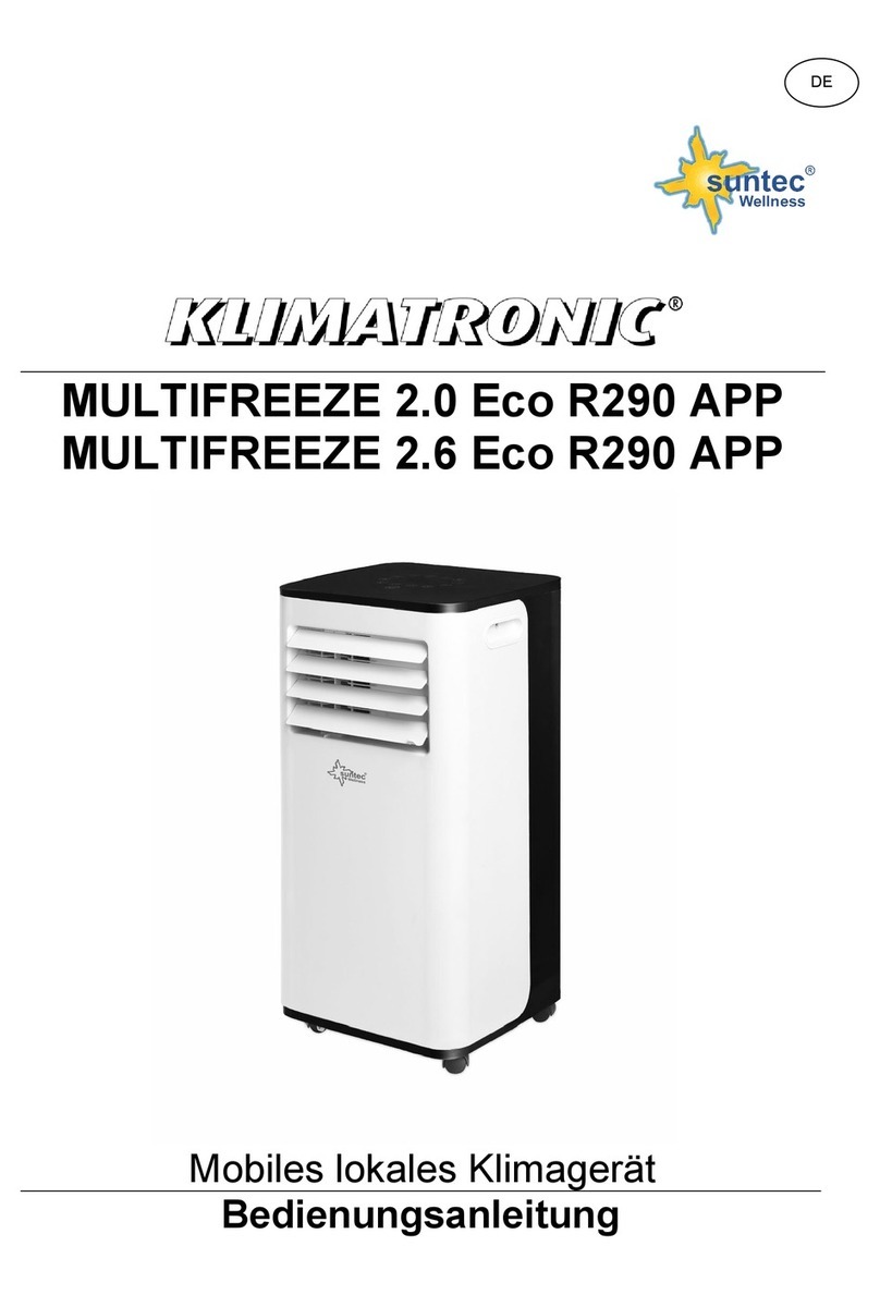 Suntec Wellness KLIMATRONIC MULTIFREEZE 2.6 Eco R290 APP User manual
