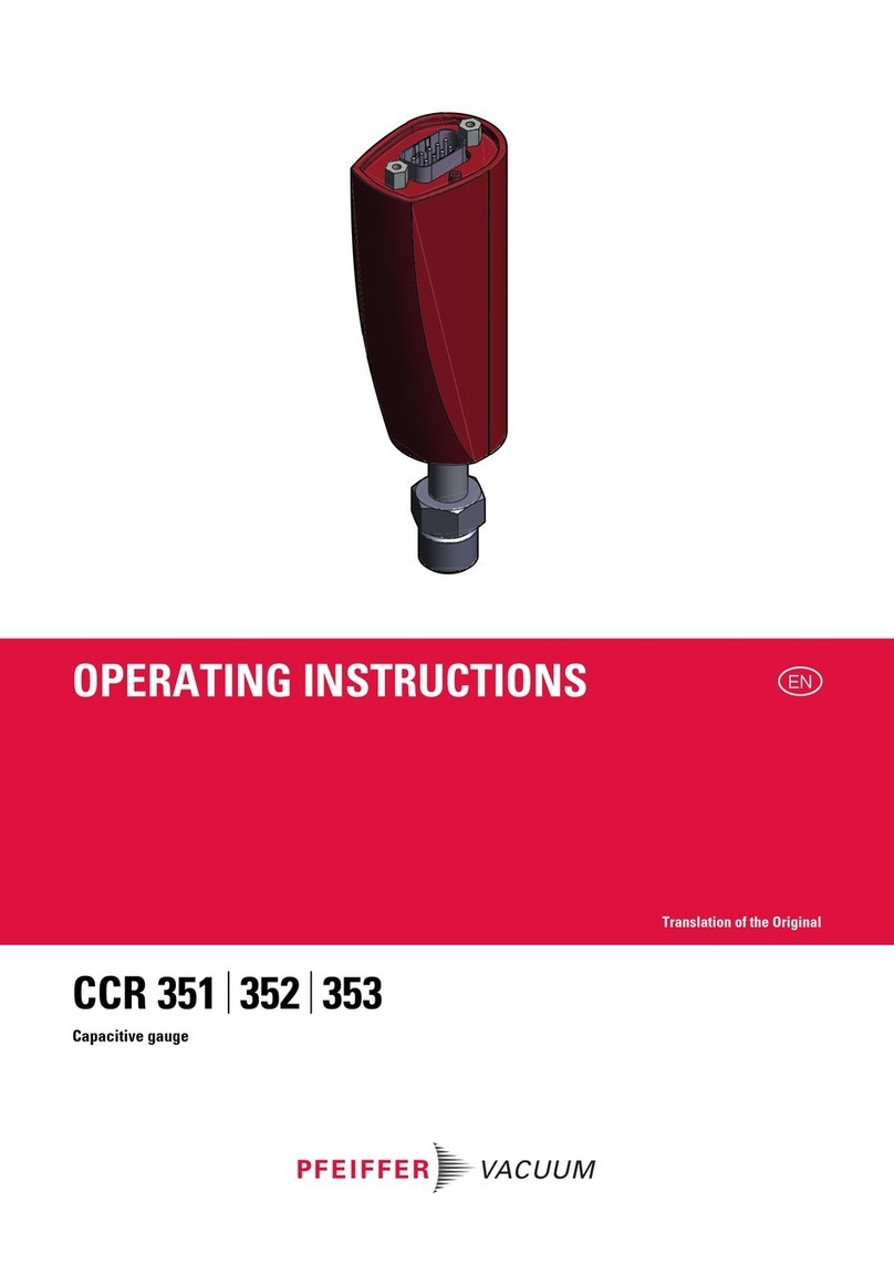 Pfeiffer Vacuum CCR 351 User manual