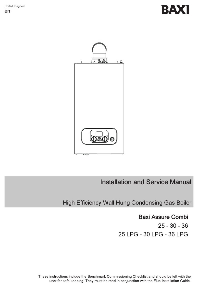 Baxi Assure Combi 36 LPG Installation and service manual