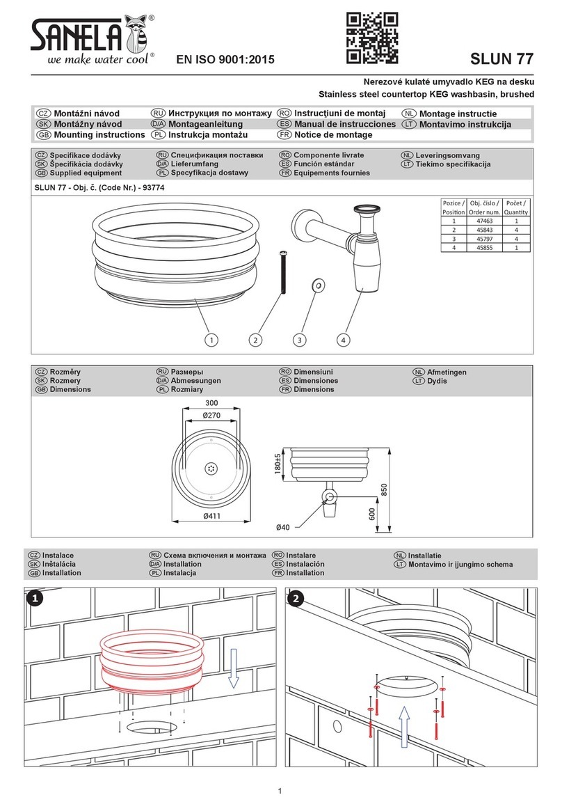 Sanela SLUN 77 Mounting instructions Sanela SLUN 77 Mounting instructions