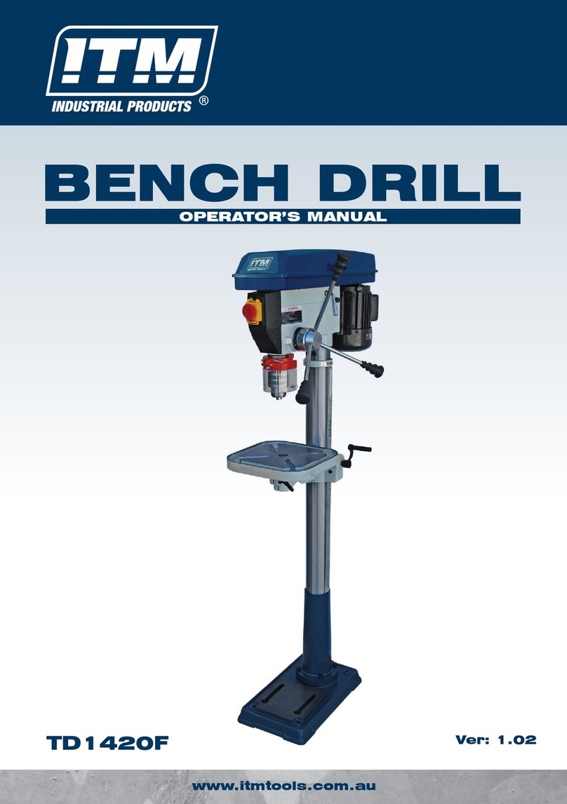 Itm TD1420F Operator's manual