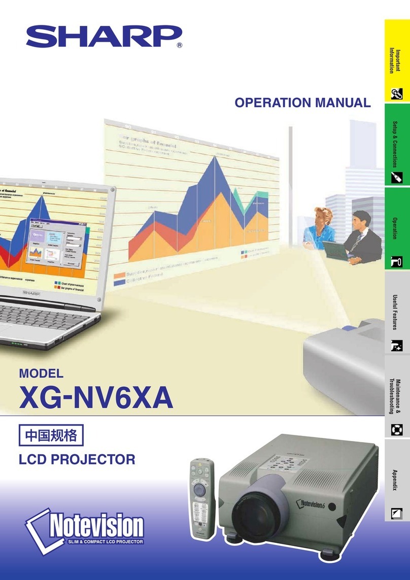 Sharp NoteVision XG-NV6XA User manual