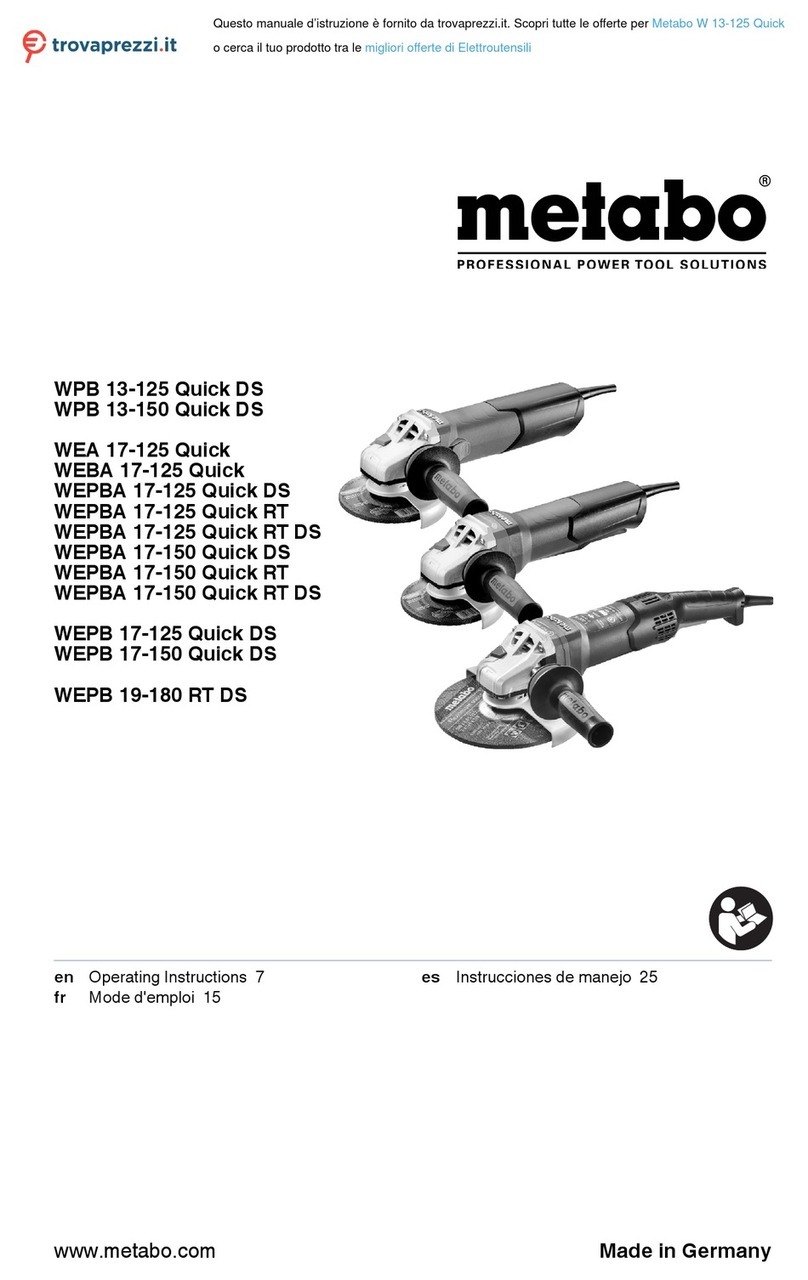 Metabo WPB 13-150 Quick DS User manual