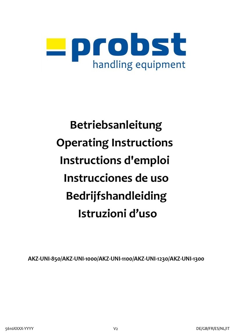 probst AKZ-UNI-850 operating instructions