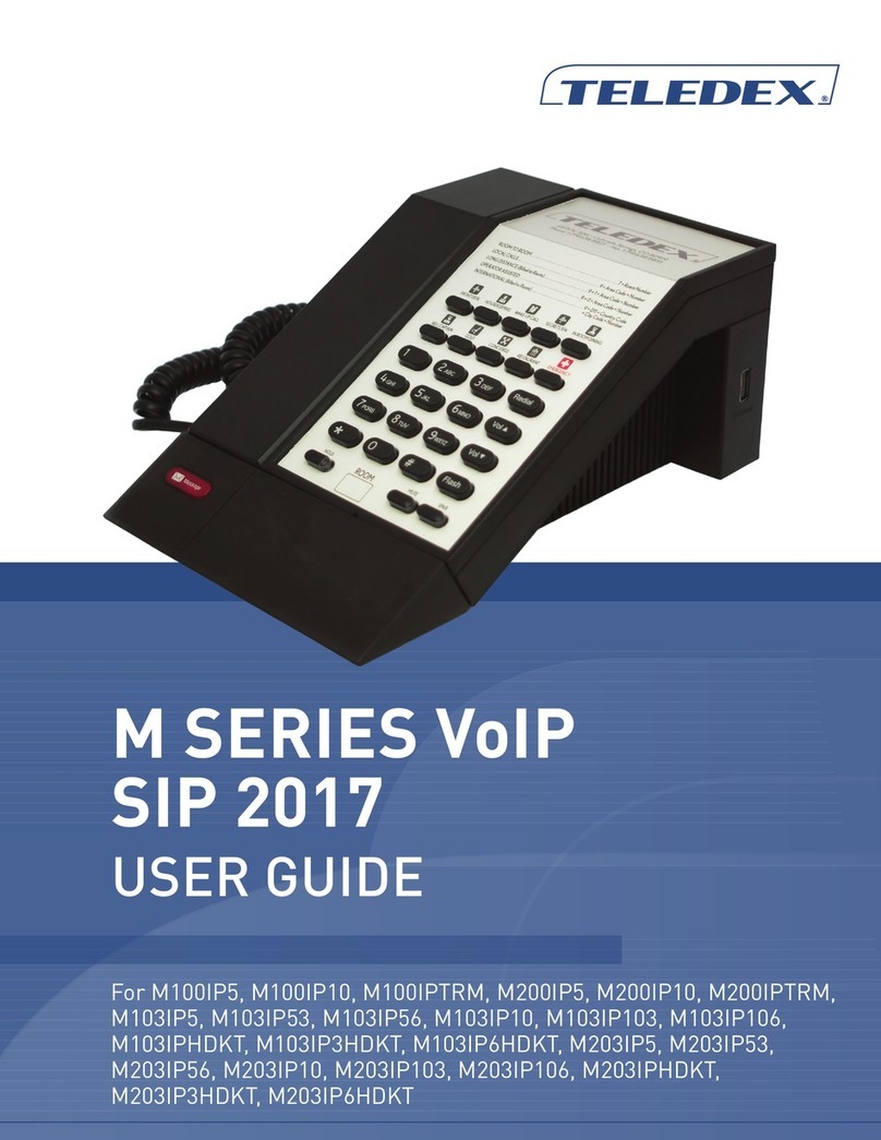 Teledex M100IP5 user guide