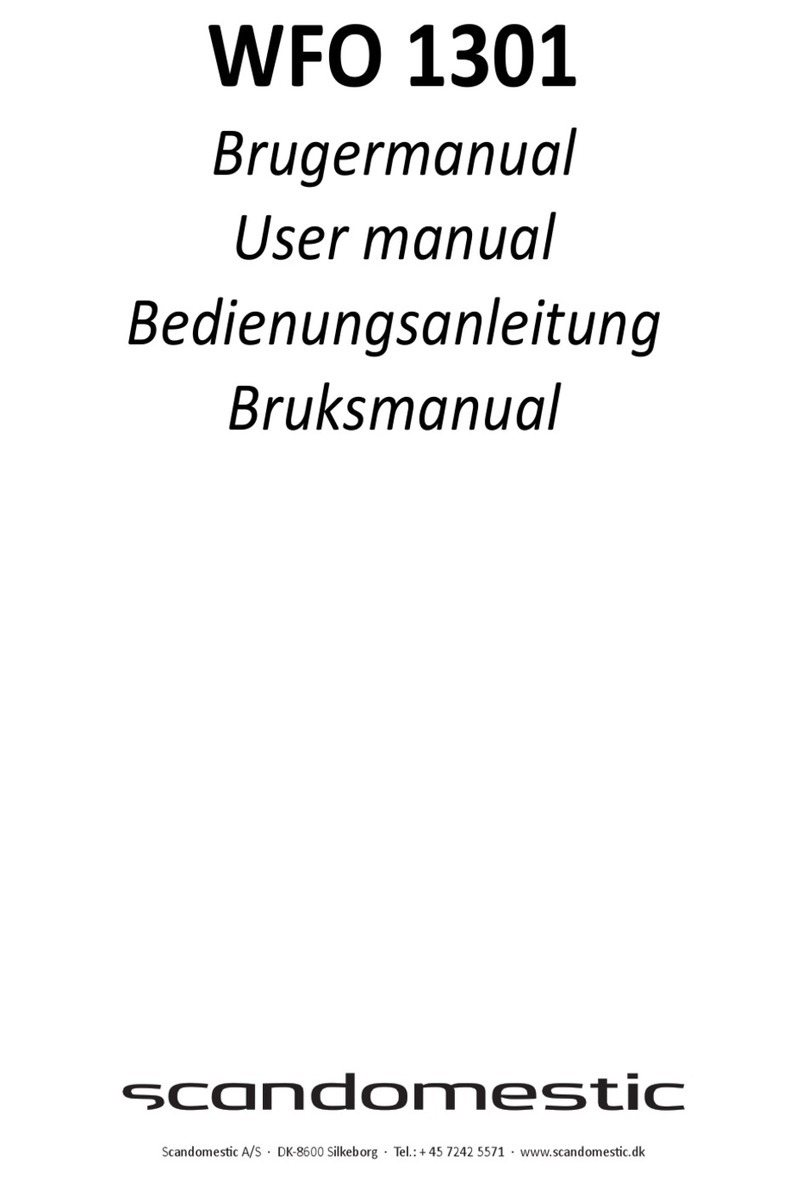 Scandomestic WFO 1301 User manual
