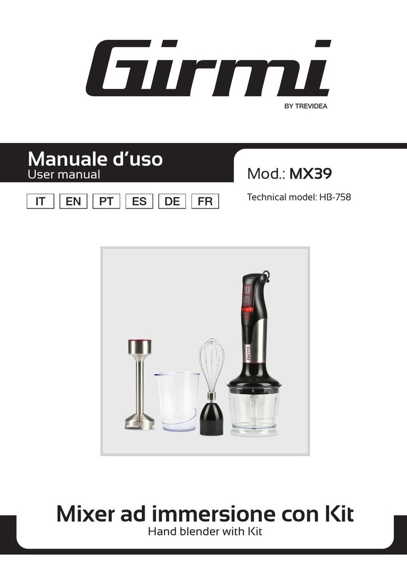 TREVIDEA Girmi MX39 user manual
