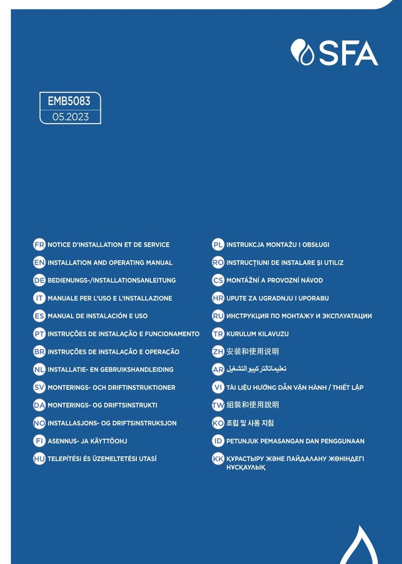 SFA Sanicompact EMB5083 User manual