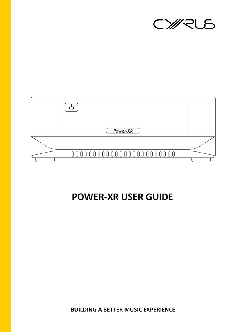 Cyrus POWER-XR user guide