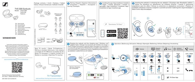 Sennheiser TVS 200 quick guide