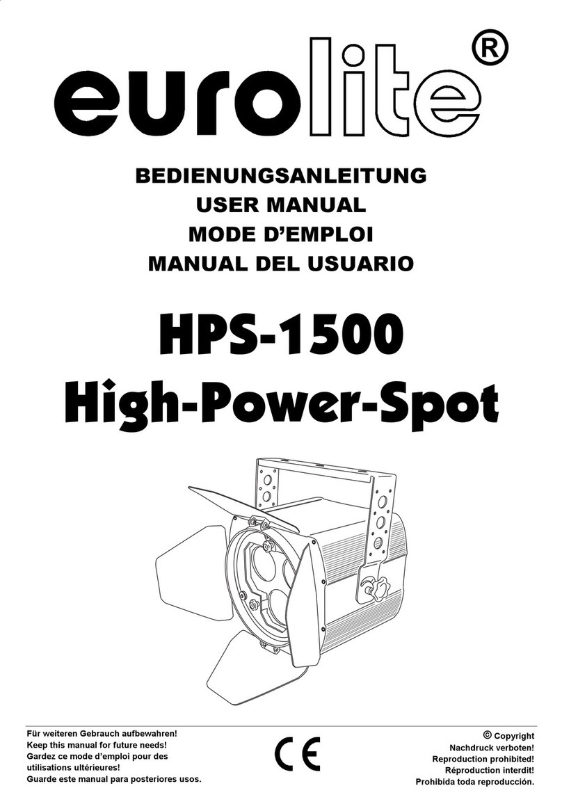 EuroLite High-Power-Spot HPS-1500 user manual