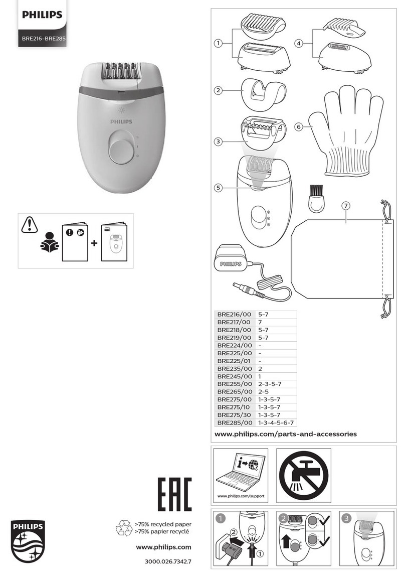 Philips BRE216 User manual