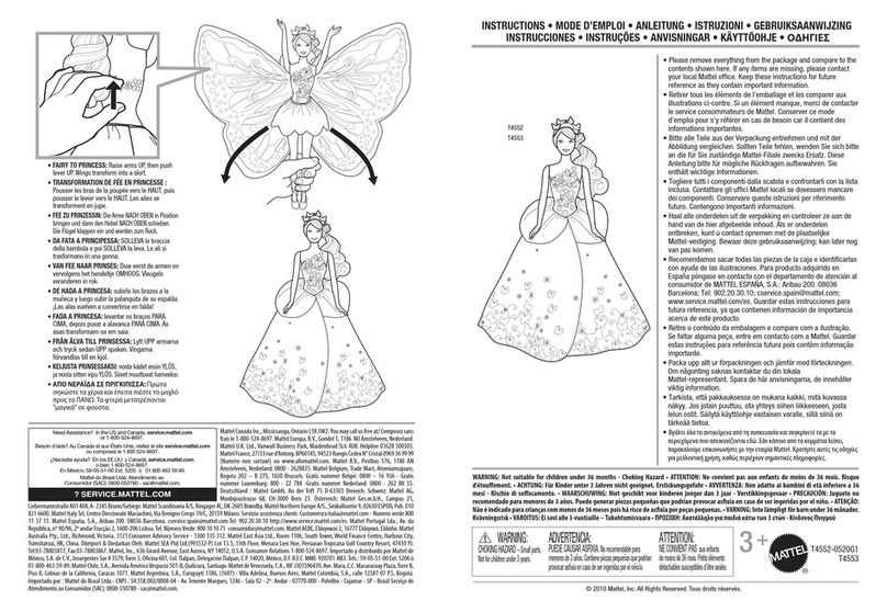 Mattel T4552 instructions