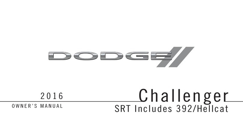 Dodge Challenger SRT Includes 392/Hellcat 2016 owner's manual