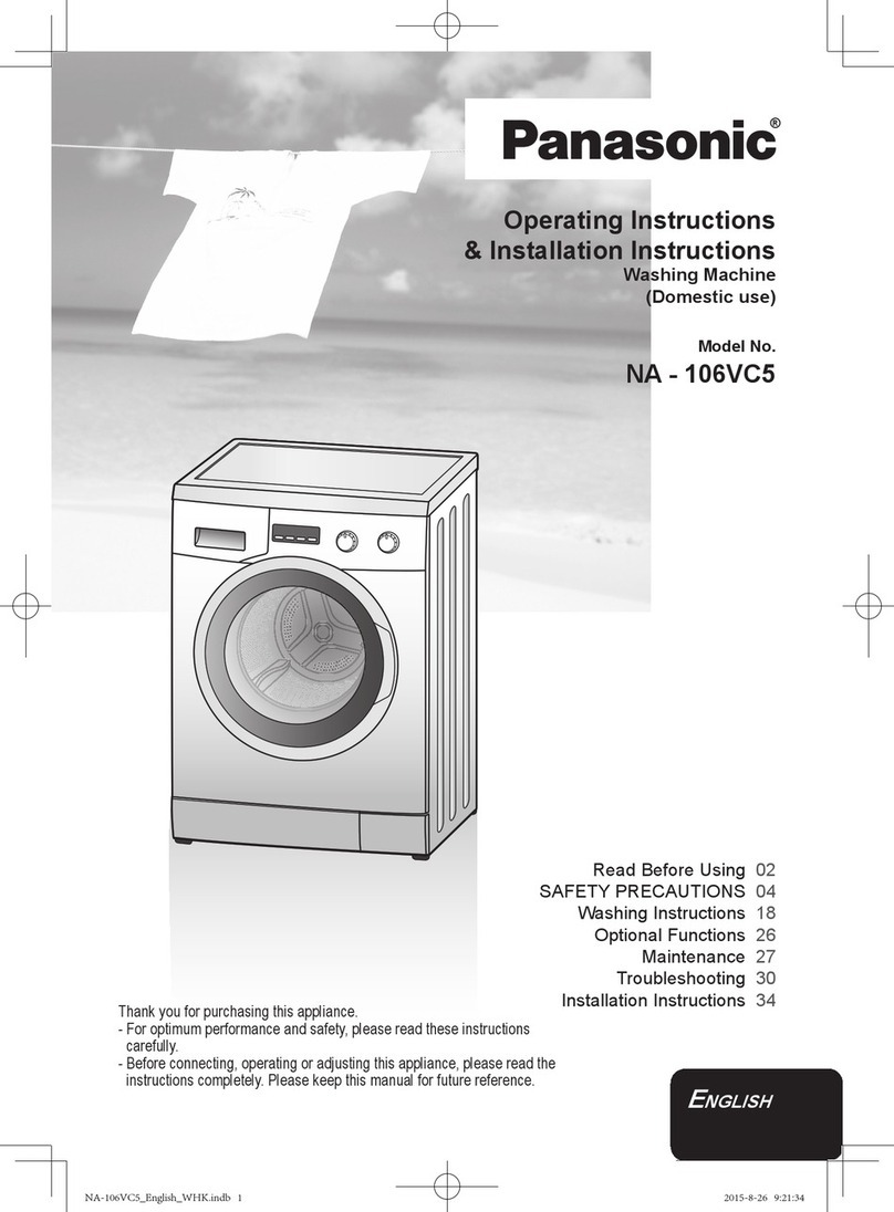 Panasonic NA-106VC5 Operating instructions & installation instructions