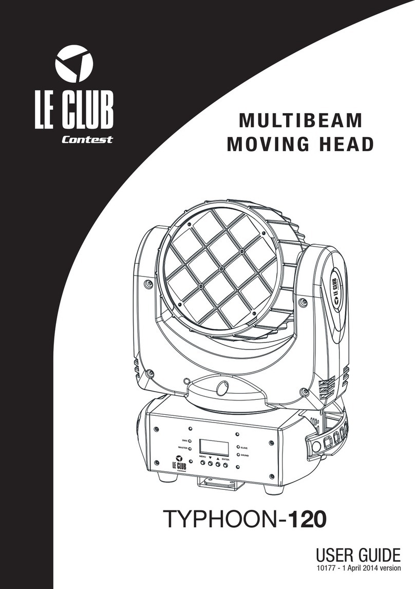 Contest LE CLUB TYPHOON-120 User manual
