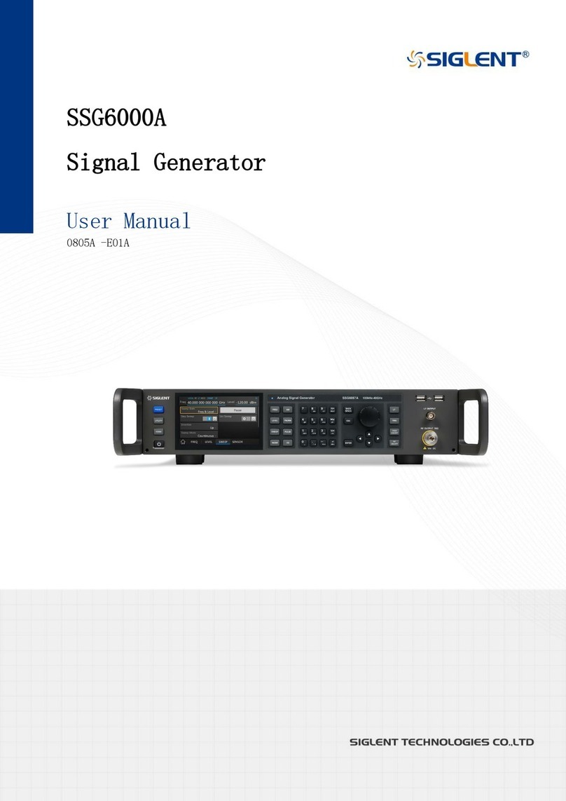 SIGLENT SSG6000A User manual