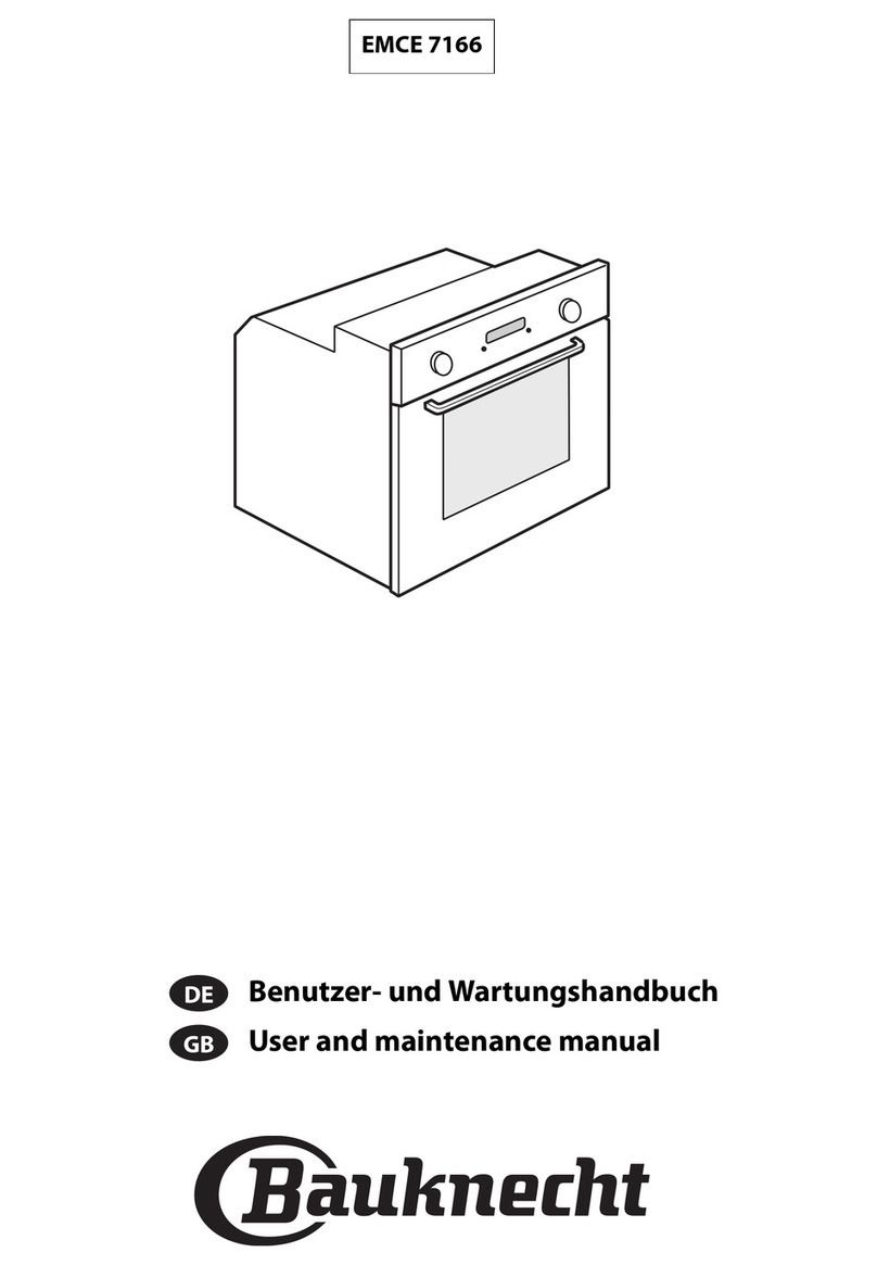Bauknecht EMCE 7166 Operating instructions