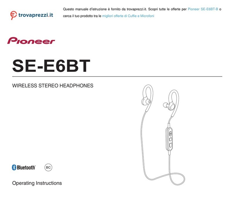 Pioneer SE-E6BT-B User manual
