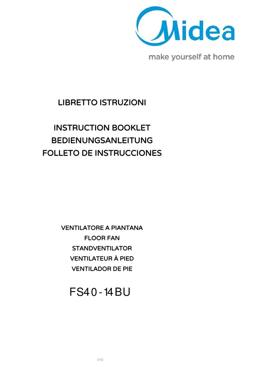 Midea FS40-14BU Instruction booklet