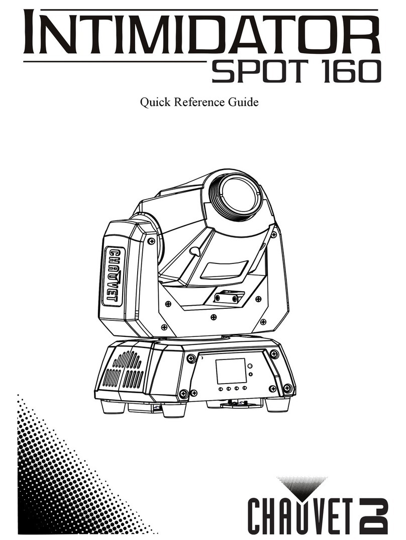 Chauvet DJ INTIMIDATOR SPOT 160 Assembly Instructions