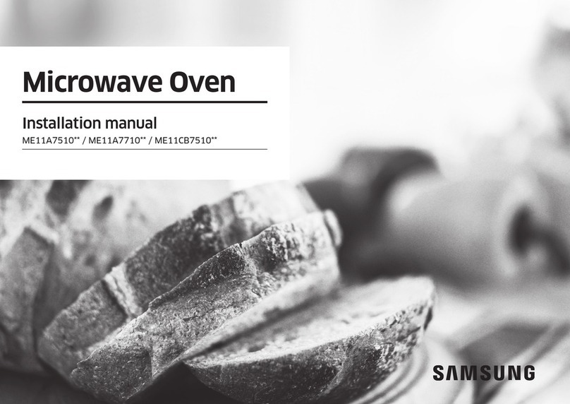 Samsung ME11A7710 Series installation manual