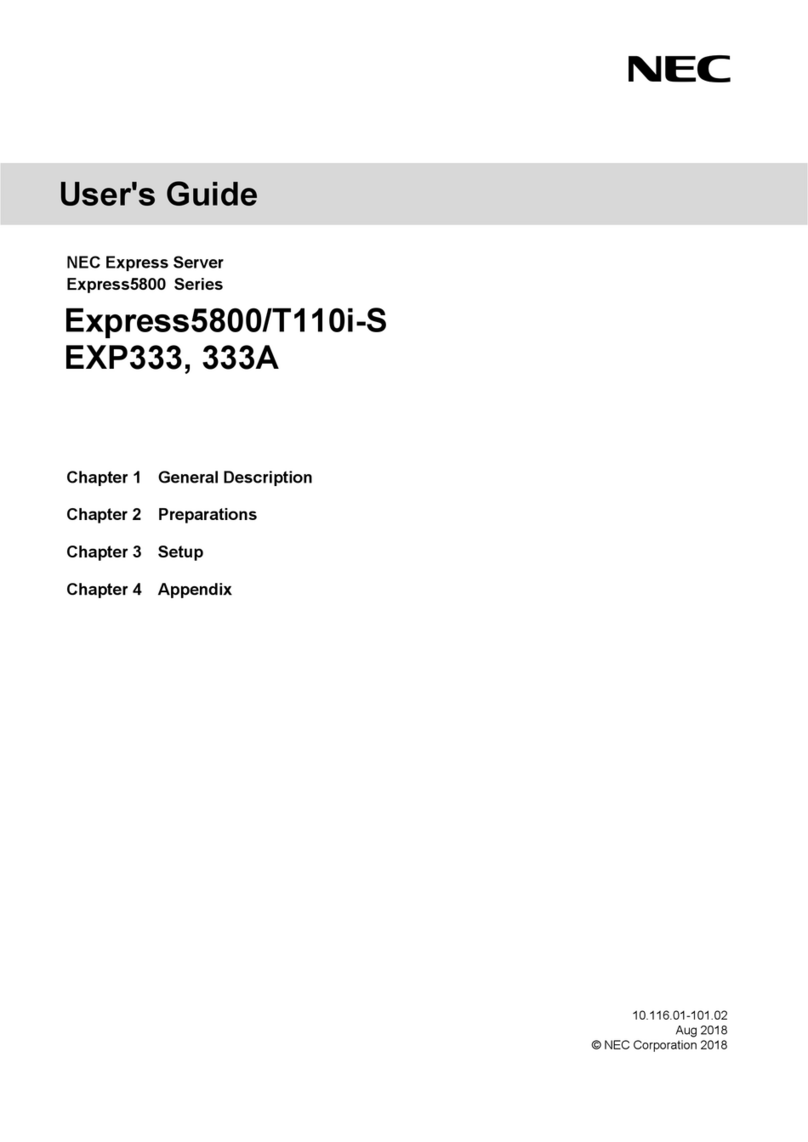 NEC Express5800/T110i-S User manual