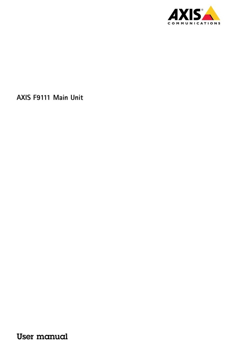 Axis F9111 User manual Axis F9111 User manual