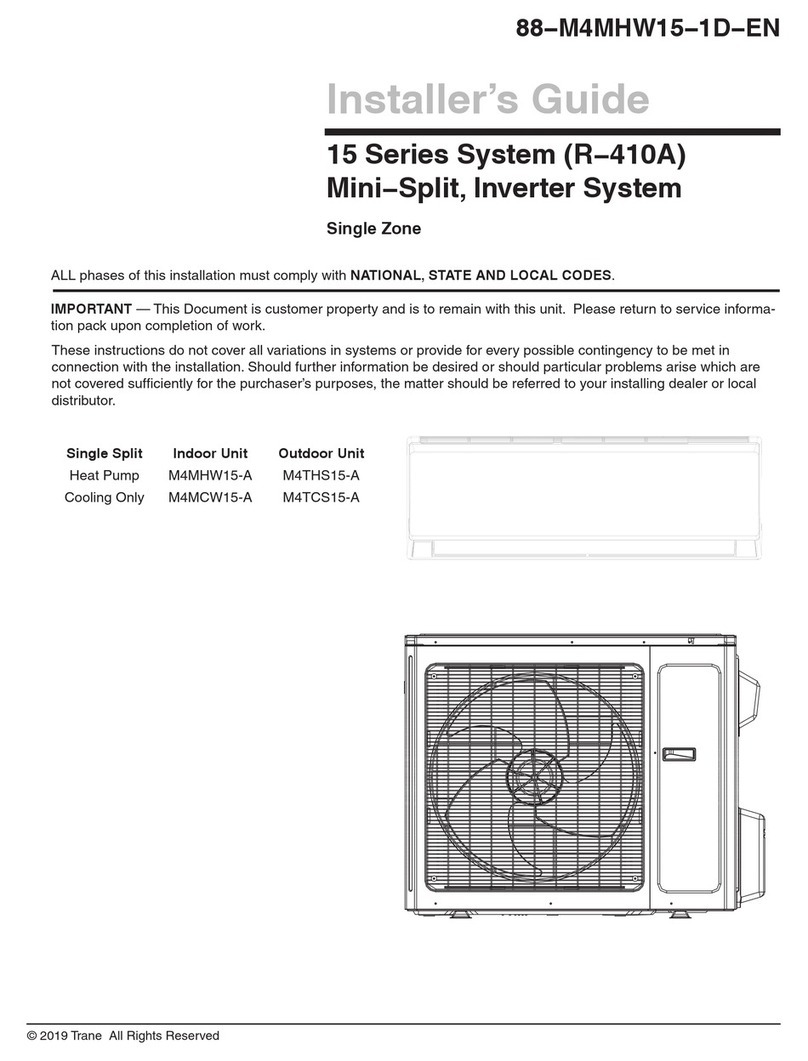 Trane 15 Series Assembly instructions