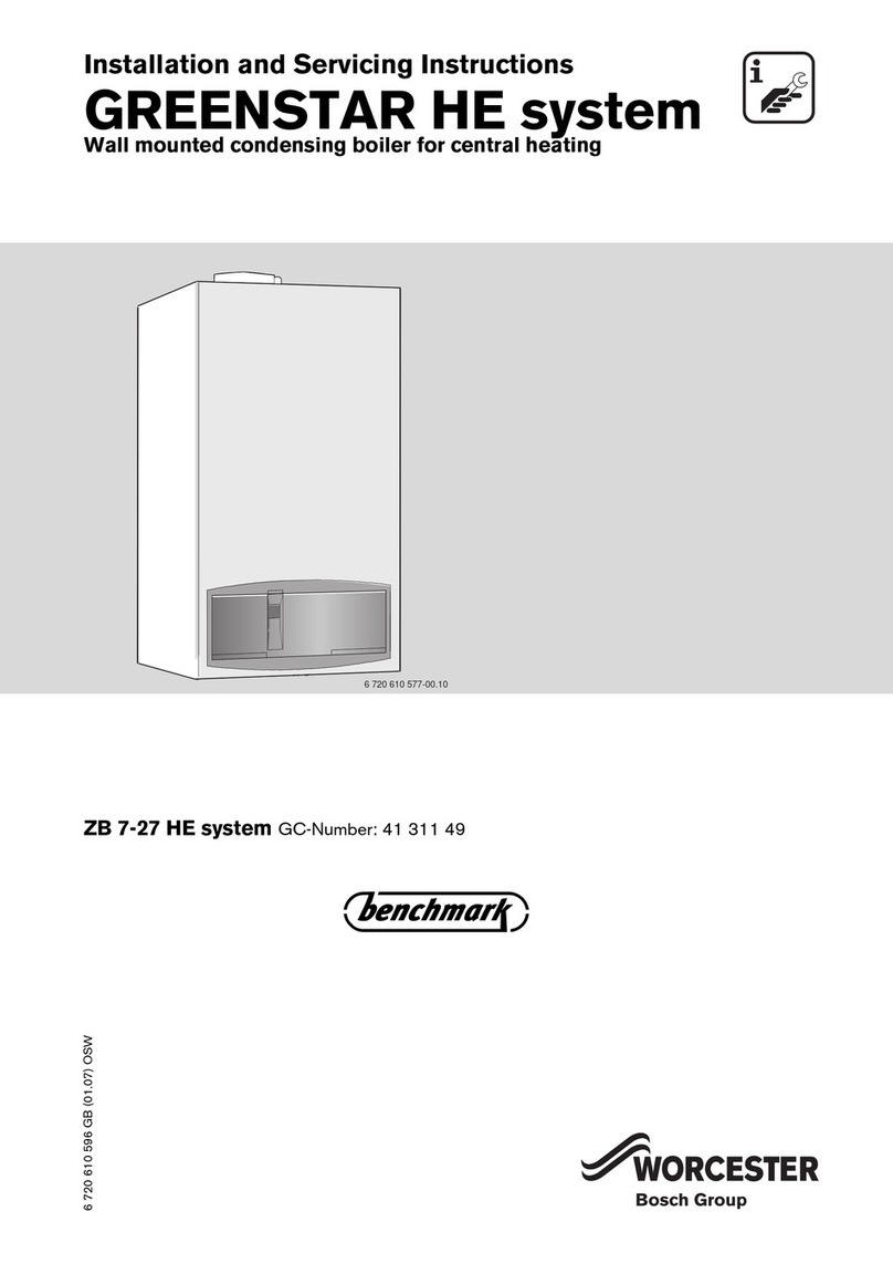 Bosch WORCESTER GREENSTAR HE ZB 7-27 User manual