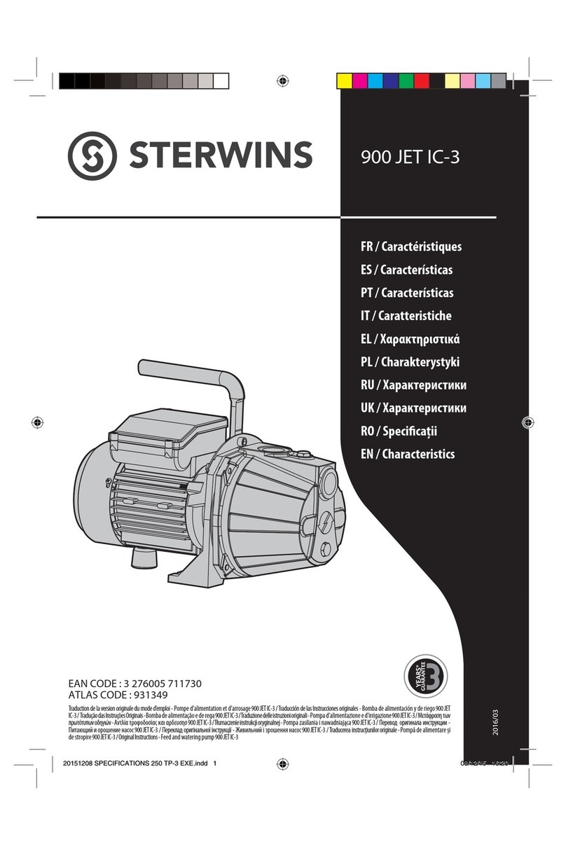 STERWINS 900 JET IC-3 User manual STERWINS 900 JET IC-3 User manual
