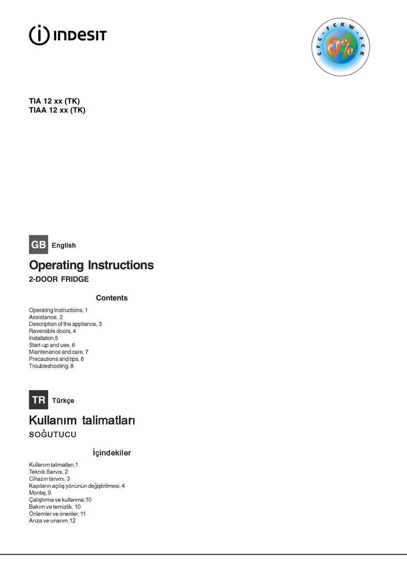Indesit TIA 12 Series operating instructions Indesit TIA 12 Series operating instructions