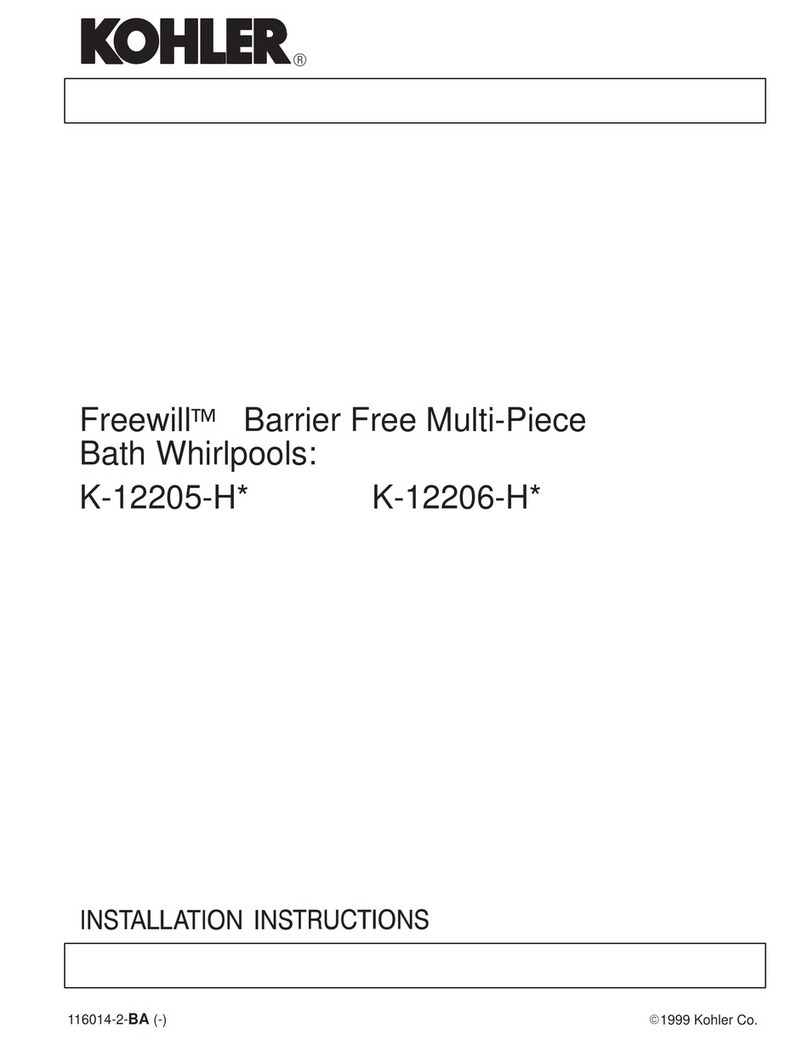 Kohler K-12205-H Series User manual Kohler K-12205-H Series User manual