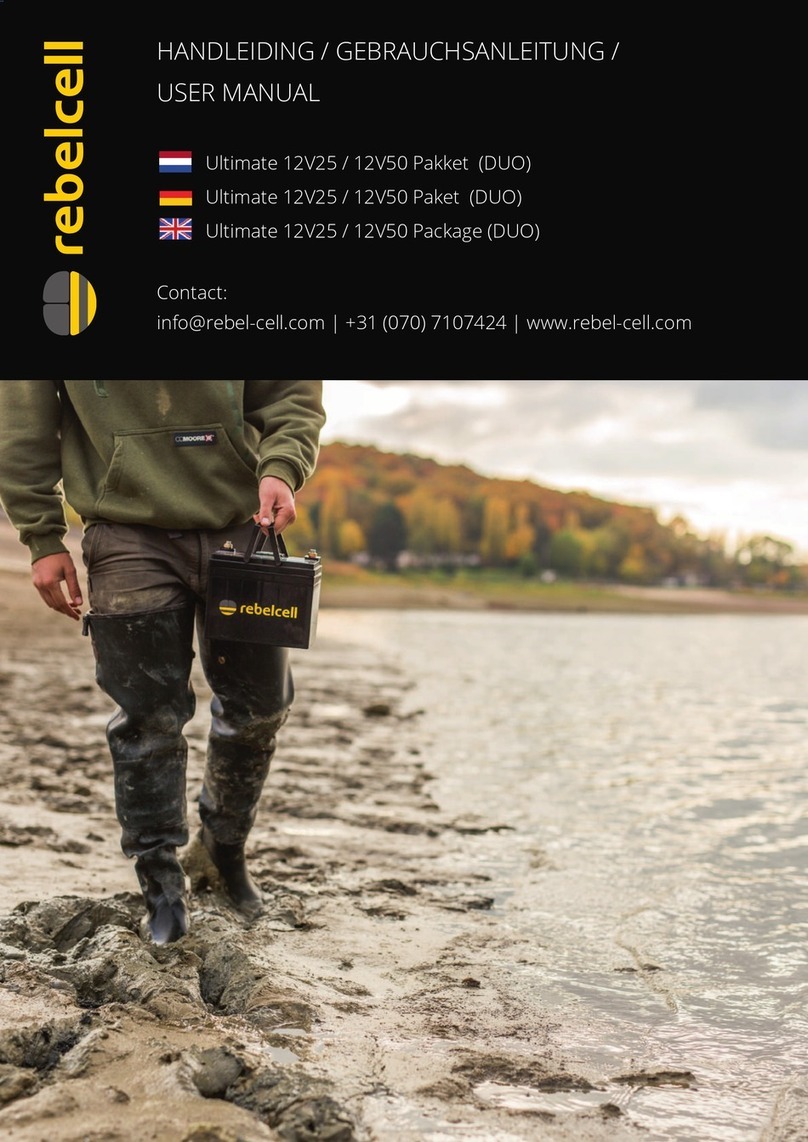 Rebelcell Ultimate 12V25 User manual