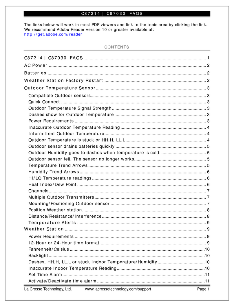 La Crosse Technology C87214 Faq
