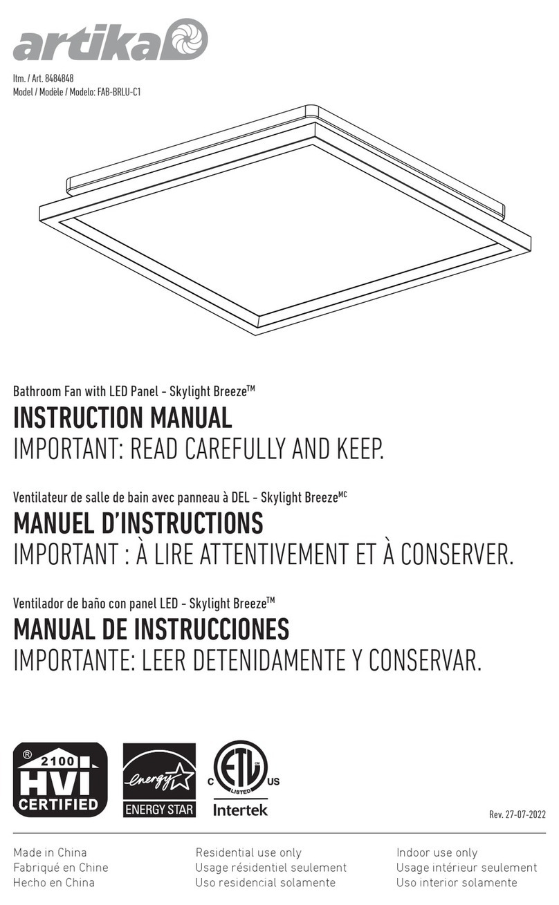 Artika FAB-BRLU-C1 instruction manual