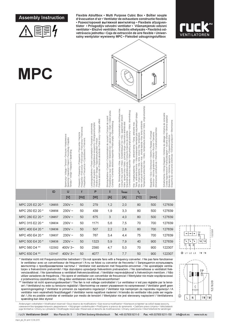 Ruck Ventilatoren MPC Assembly instruction