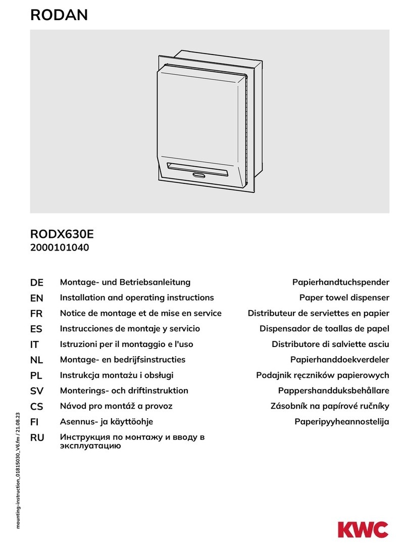 KWC RODAN RODX630E User manual