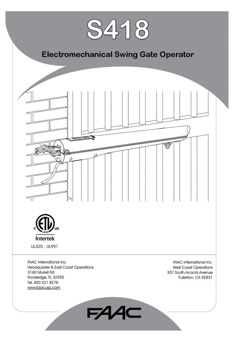 FAAC S418-LE manual
