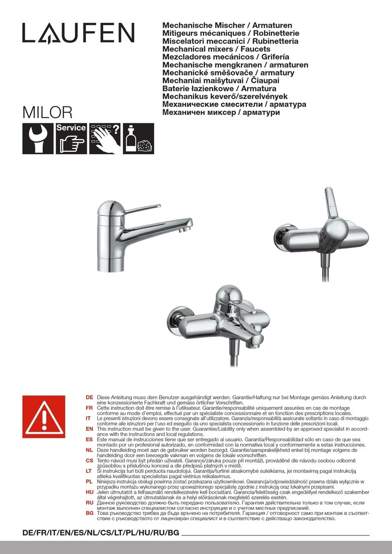 Laufen MILOR Series User manual Laufen MILOR Series User manual